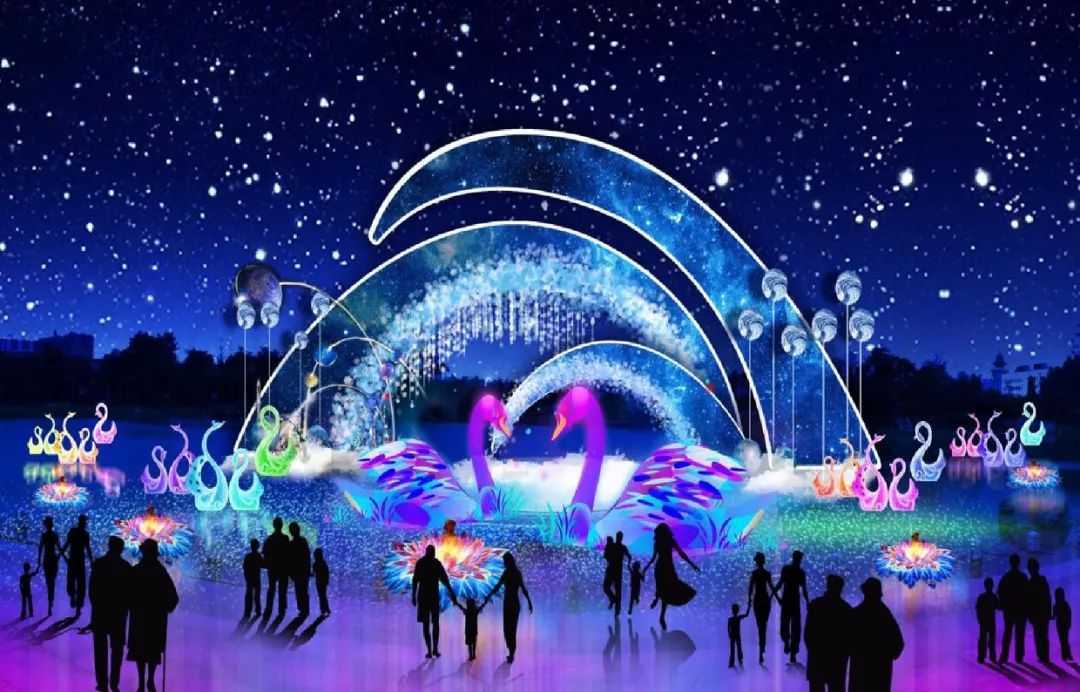 2019广东佛山映月湖中秋灯会灯饰景观欣赏（图）